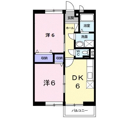 シャン・ド・フルールⅠ 202【管理NO：1-007821101-02020】 ★家具家電は申し込み後に搬入しますの外観画像