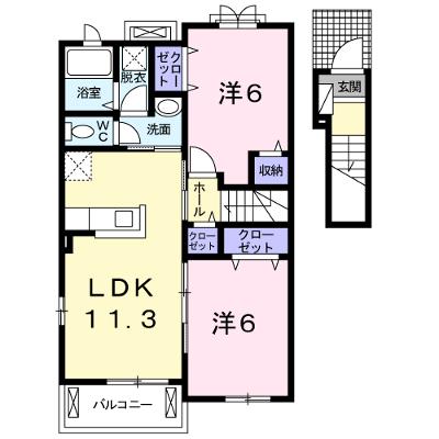 ベル　メゾン　ディデアル 204【管理NO：1-021499401-02040】 ★家具家電は申し込み後に搬入します★の外観画像