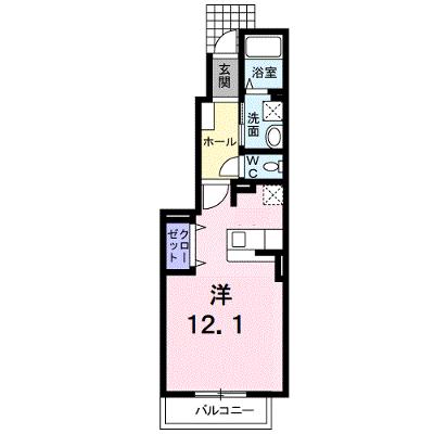 シャン・イリーデＢ 102【管理NO：1-014407402-01020】 ★家具家電は申し込み後に搬入しますの外観画像