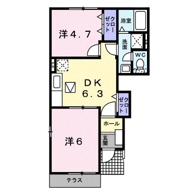 ラフィーネＡ 101【管理NO：1-013338201-01010】 ★家具家電は申し込み後に搬入します★の外観画像