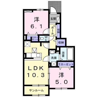フレアルーチェ　吉野ヶ里Ⅴ 102【管理NO：1-027736803-01020】 ★家具家電は申し込み後に搬入します★ ★2026年09月下旬入居可能★の外観画像