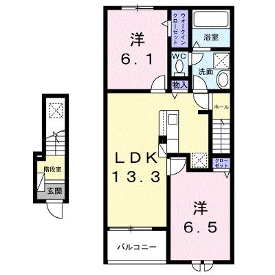 メゾン・ド・ソレイユⅠ 202【管理NO：1-027689601-02020】 ★家具家電は申し込み後に搬入します★ ★2026年08月下旬入居可能★の外観画像