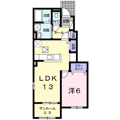 ビュ－サイト諸富 104【管理NO：1-024488201-01040】 ★家具家電は申し込み後に搬入しますの外観画像