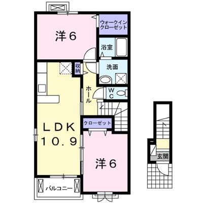 カレント　Ⅰ 201【管理NO：1-023190901-02010】 ★家具家電は申し込み後に搬入します★の外観画像
