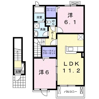 桜ガルデンⅠ 202【管理NO：1-021537301-02020】 ★家具家電は申し込み後に搬入します★の外観画像