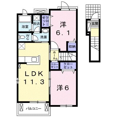 ペルセウス　Ⅱ 203【管理NO：1-020408802-02030】 ★家具家電は申し込み後に搬入します★の外観画像