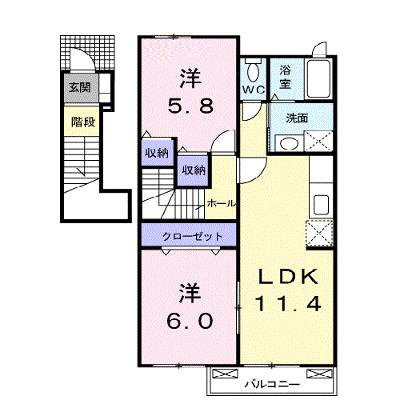 クラ－ルＤ 203【管理NO：1-015880802-02030】 ★家具家電は申し込み後に搬入しますの外観画像