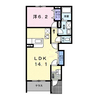 フローリア漣２号館 102【管理NO：1-014818302-01020】 ★家具家電は申し込み後に搬入します★の外観画像