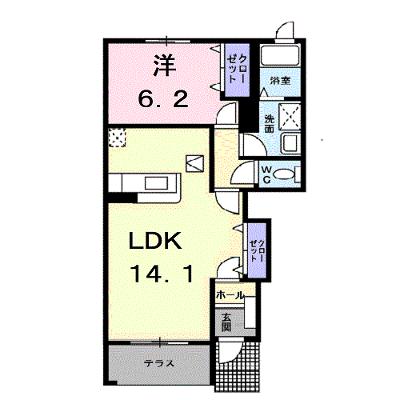 シャン・イリーデＣ 102【管理NO：1-014407403-01020】 ★家具家電は申し込み後に搬入しますの外観画像