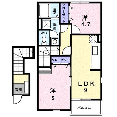 ブルーベリー・ガーデンＢ 203【管理NO：1-013391402-02030】 ★家具家電は申し込み後に搬入しますの外観画像