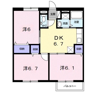 パークサイドＢ 204【管理NO：1-007000302-02040】 ★家具家電は申し込み後に搬入します★の外観画像