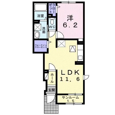 ベル・フィオーレⅤ　Ⅱ 103【管理NO：1-028129302-01030】 ★家具家電は申し込み後に搬入します 2026年09月下旬入居可能の外観画像