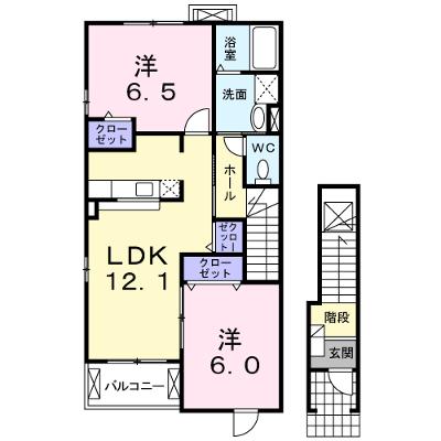 プティボヌールⅡ 201【管理NO：1-017386102-02010】 ★家具家電は申し込み後に搬入しますの外観画像