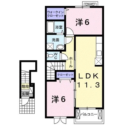 エスト　ウィステリアＢ 202【管理NO：1-017147102-02020】 ★家具家電は申し込み後に搬入します★の外観画像