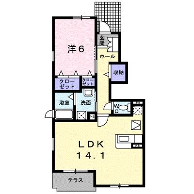 ボヌールＢ 103【管理NO：1-014815902-01030】 ★家具家電は申し込み後に搬入します★の外観画像