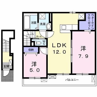 プロムナードメゾン弐番館　Ｄ 203【管理NO：1-024797202-02030】 ★家具家電は申し込み後に搬入しますの外観画像