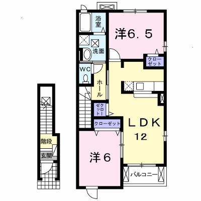 ソレアードⅣ 204【管理NO：1-016223501-02040】 ★家具家電は申し込み後に搬入しますの外観画像