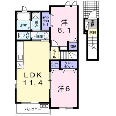 リバーサイドハウス弐番館 203【管理NO：1-016125802-02030】 ★家具家電は申し込み後に搬入します 2026年07月下旬入居可能の外観画像