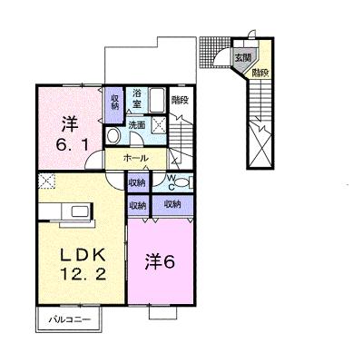 エクセル彩が丘 202【管理NO：1-011893901-02020】 ★家具家電は申し込み後に搬入しますの外観画像