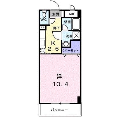 ブランドール大井手 203【管理NO：1-010597801-02030】 ★家具家電は申し込み後に搬入します★ ★2026年11月上旬入居可能★の外観画像