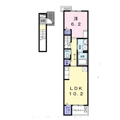 パークサイド　クレハ　Ⅲ 203【管理NO：1-028566201-02030】 ★家具家電は申し込み後に搬入します 2026年09月下旬入居可能の外観画像