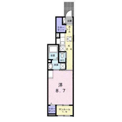パークサイド　クレハ　Ⅲ 103【管理NO：1-028566201-01030】 ★家具家電は申し込み後に搬入します 2026年09月下旬入居可能の外観画像