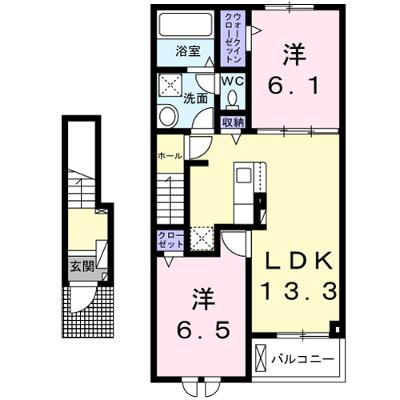 ドルチェくろまる　Ａ 204【管理NO：1-027079401-02040】 ★家具家電は申し込み後に搬入します★の外観画像