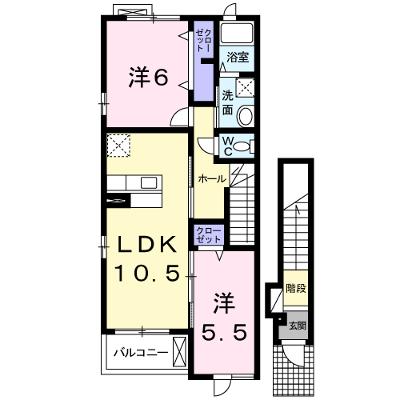 カレント　ハウスＢ 201【管理NO：1-017411002-02010】 ★家具家電は申し込み後に搬入しますの外観画像