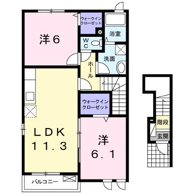 メゾン中里 201【管理NO：1-016383301-02010】 ★家具家電は申し込み後に搬入しますの外観画像