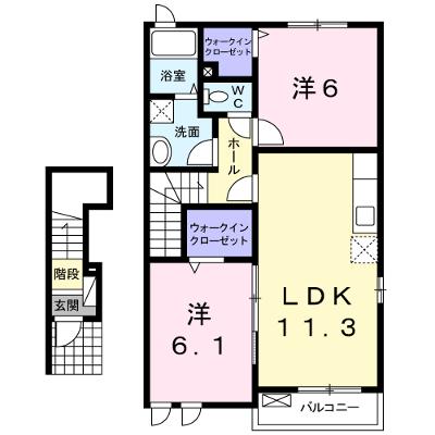 フラワーガーデンⅠ 202【管理NO：1-015977901-02020】 ★家具家電は申し込み後に搬入しますの外観画像