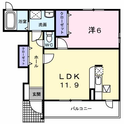 ウインド　バレーＡ 102【管理NO：1-015541601-01020】 ★家具家電は申し込み後に搬入します★の外観画像