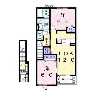 メゾン・ド・プロムナードⅠ 202【管理NO：1-013407701-02020】 ★家具家電は申し込み後に搬入しますの外観画像