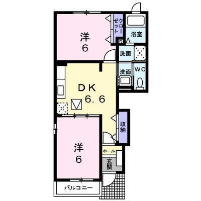ルーラルＫ　イースト 101【管理NO：1-012998401-01010】 ★家具家電は申し込み後に搬入しますの外観画像