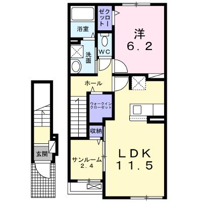 アルドールＮⅡ 203【管理NO：1-026832702-02030】 ★家具家電は申し込み後に搬入します 2026年07月下旬入居可能の外観画像