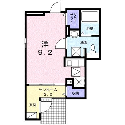 グレイス・ヒル 101【管理NO：1-020239601-01010】 ★家具家電は申し込み後に搬入します★の外観画像