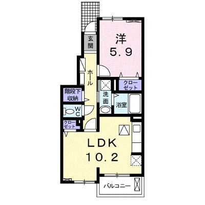ビラ・ベスト・かつらぎⅡ 104【管理NO：1-018903301-01040】 ★家具家電は申し込み後に搬入しますの外観画像