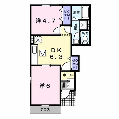 アーバン・エスパシオＡ 101【管理NO：1-013604201-01010】 ★家具家電は申し込み後に搬入しますの外観画像