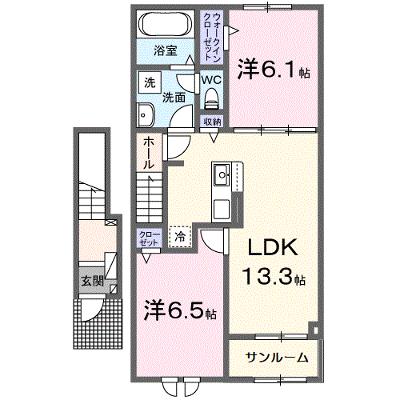 メゾン　ド　ソアレⅡ 202【管理NO：1-028436502-02020】 ★家具家電は申し込み後に搬入します 2026年08月下旬入居可能の外観画像