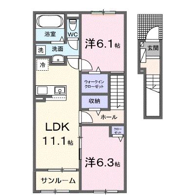コスタ・ルーチェ 204【管理NO：1-028393801-02040】 ★家具家電は申し込み後に搬入しますの外観画像