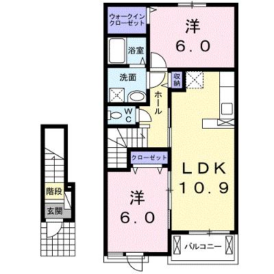 ウッドスクエアⅡ　Ｃ棟 202【管理NO：1-024292703-02020】 ★家具家電は申し込み後に搬入しますの外観画像