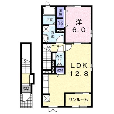 ｃｈｅｒｒｙ　ｌａｎｅ 204【管理NO：1-023912201-02040】 ★家具家電は申し込み後に搬入しますの外観画像