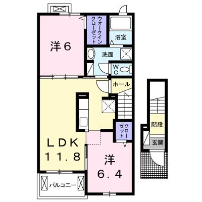 ファーム・ヒルズⅡ 202【管理NO：1-021095101-02020】 ★家具家電は申し込み後に搬入しますの外観画像
