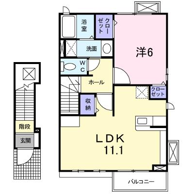 アバンツアートⅡ 204【管理NO：1-017952202-02040】 ★家具家電は申し込み後に搬入します 2026年08月上旬入居可能の外観画像