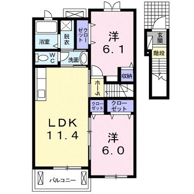エアリーサンシャインⅡＢ 204【管理NO：1-016243002-02040】 ★家具家電は申し込み後に搬入します 2026年07月下旬入居可能の外観画像