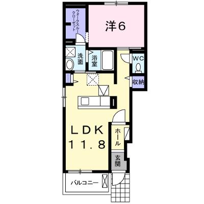 フランフランサクラＢ棟 101【管理NO：1-022977002-01010】 ★家具家電は申し込み後に搬入します★の外観画像