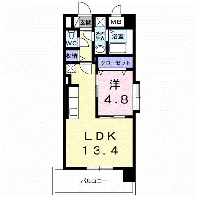 ＯＳＡＮＰＯ上津 401【管理NO：1-019934301-04010】 ★家具家電は申し込み後に搬入しますの外観画像