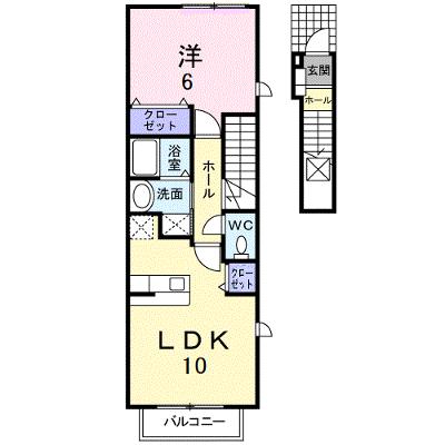 アザレアガーデンＤ 201【管理NO：1-018117501-02010】 ★家具家電は申し込み後に搬入します★の外観画像