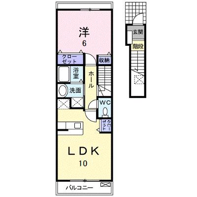 レジデンス稲富　Ｂ 203【管理NO：1-015446302-02030】 ★家具家電は申し込み後に搬入します★の外観画像