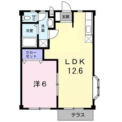 メルクルメＢ 101【管理NO：1-004936502-01010】 ★家具家電は申し込み後に搬入します★の外観画像