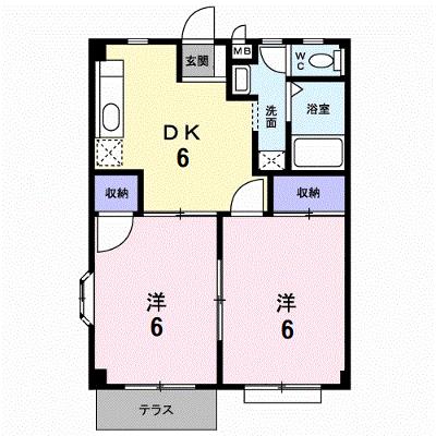 ドルチェ宮ノ陣 104【管理NO：1-004885301-01040】 ★家具家電は申し込み後に搬入しますの外観画像